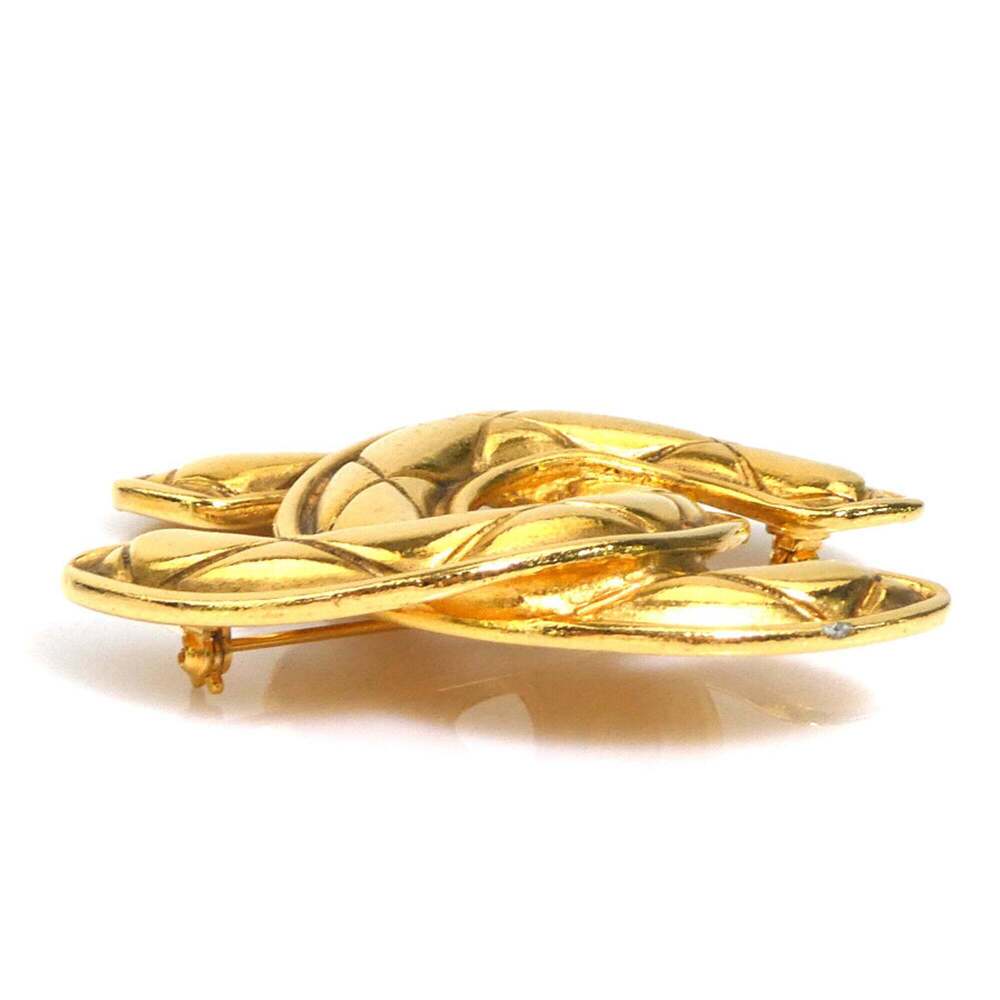 CHANEL Gold Logo Brooch - Picture 4 of 9